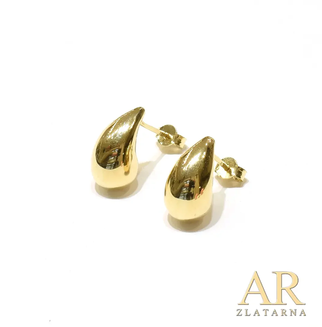 Zlatne naušnice Suze 7.5*14 mm