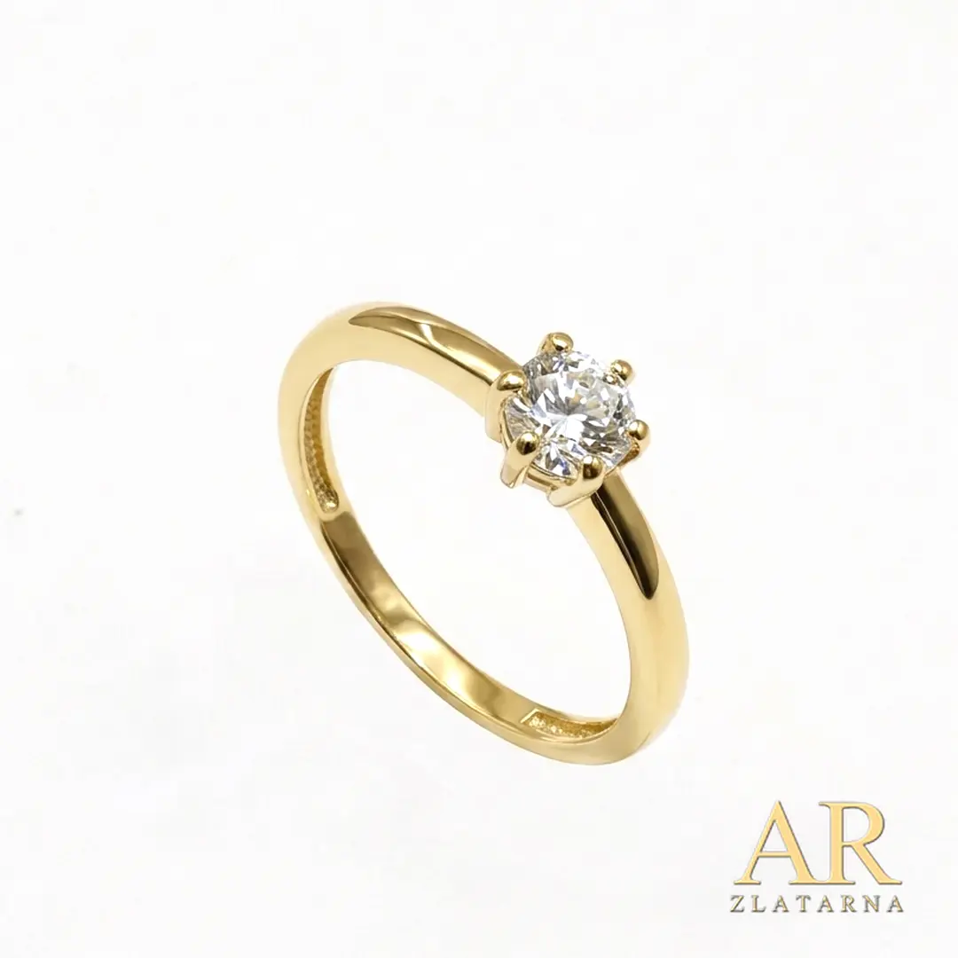 Zlatni zaručnički prsten sa Lab. dijamantom 0.53 ct